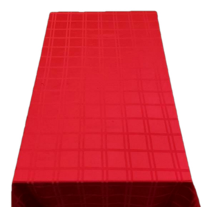 Red table cloth